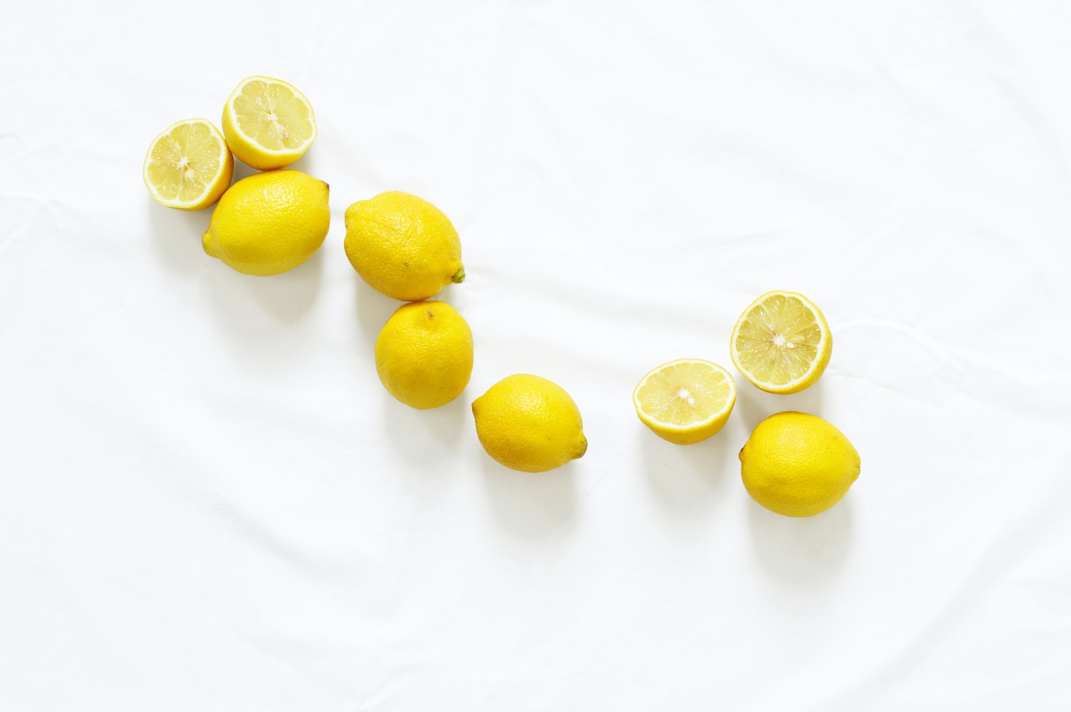 lemons spread on table